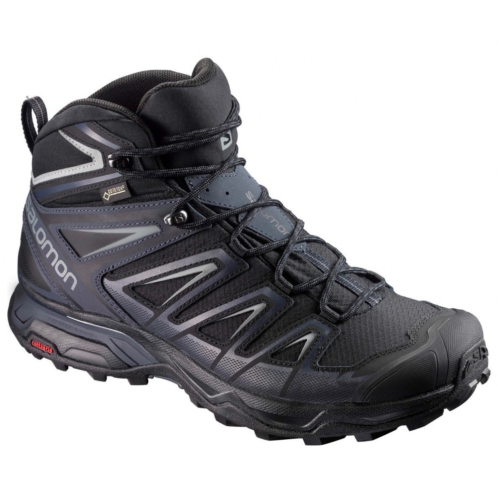 Salomon X Ultra 3 Mid GTX Gore-Tex Black Hiking Outdoor Boots Shoes 9